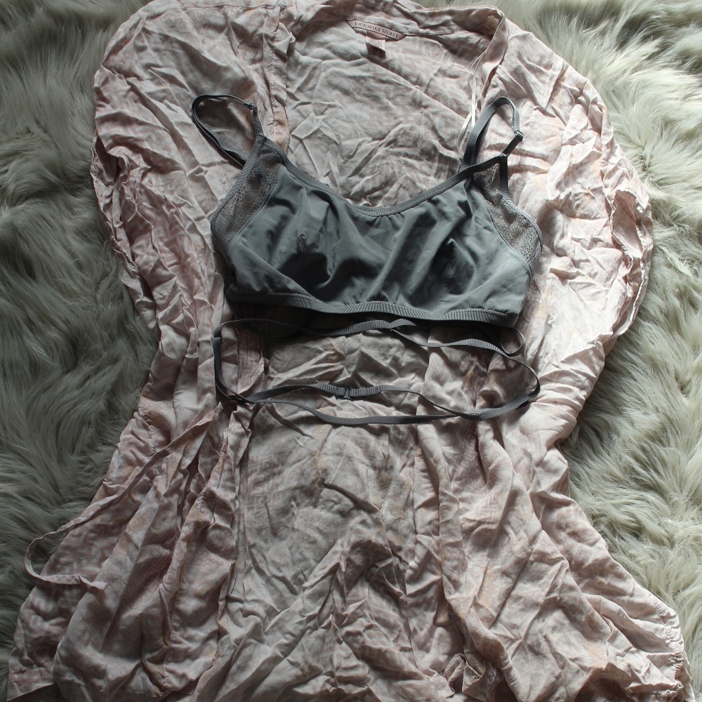 Victoria's Secret Robe and Bra Set